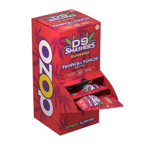 DOZO D9 Smashers - Single Gummy 500mg - 25pack/display 12,500mg