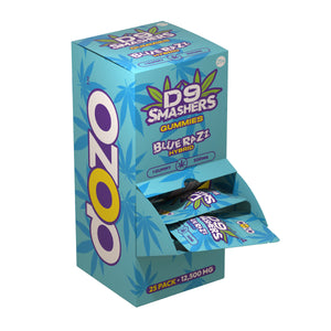 DOZO D9 Smashers - Single Gummy 500mg - 25pack/display 12,500mg