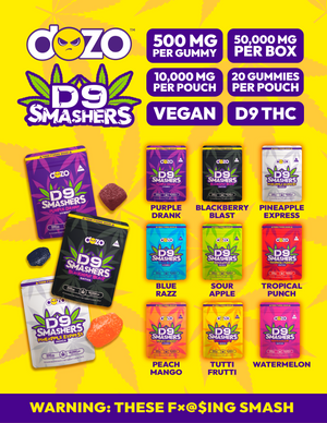 DOZO D9 Smashers - 10000mg - pouch