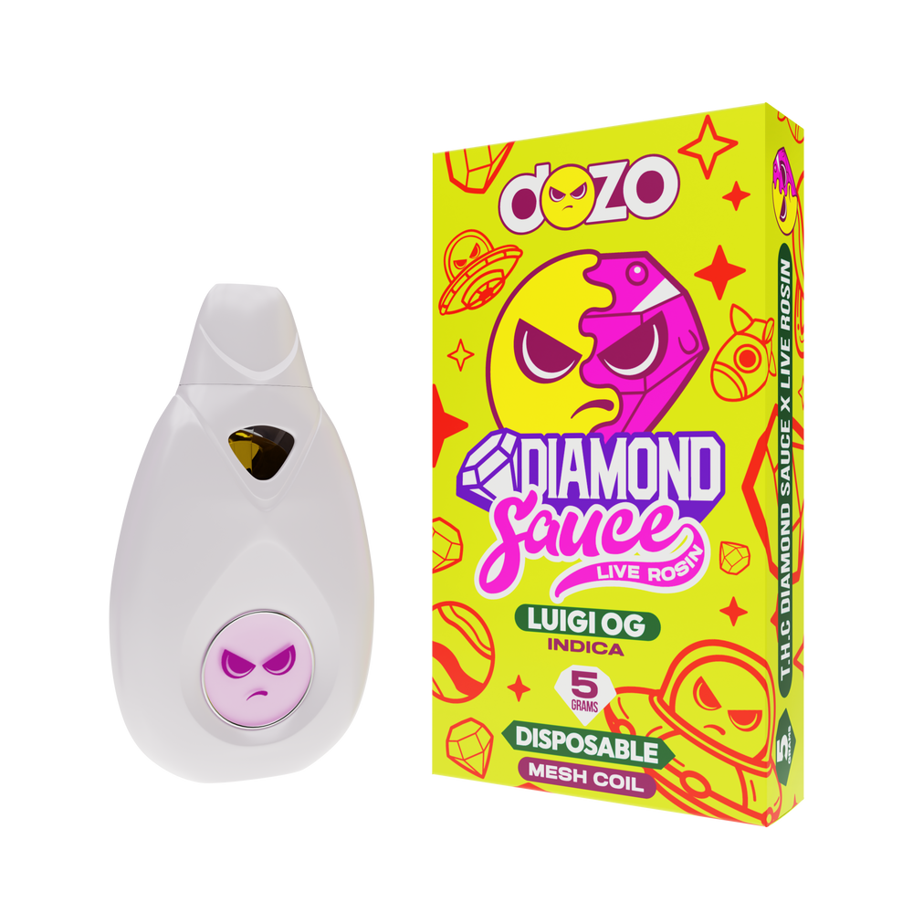 Dozo Disposables - 5G - Diamond Sauce - Live Rosin - Single Unit