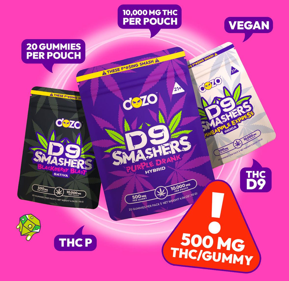 DOZO D9 Smashers - 10000mg - pouch